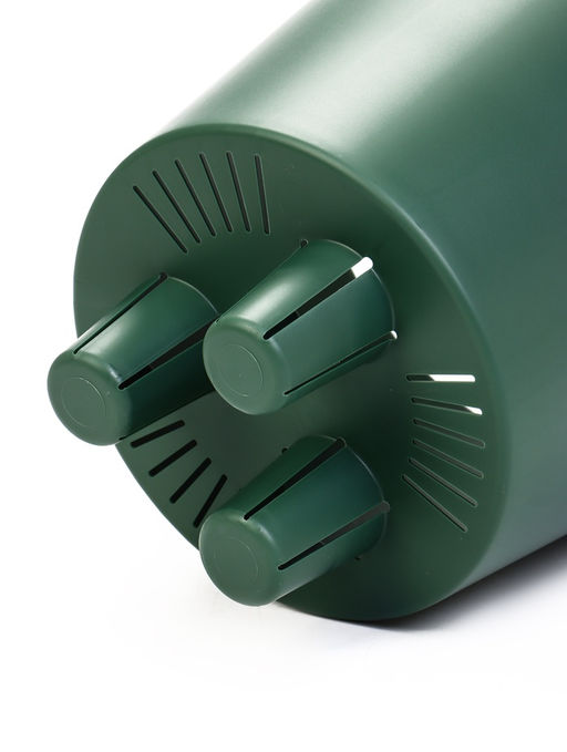 Кашпо для цветов «Рамона», 7.8 л, d=28 см, h=25.5 см, со вставкой, пластиковое, цвет нефрит