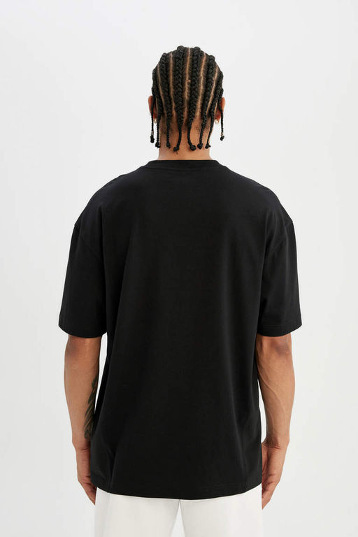 DeFactoFit Футболка Oversize с круглым вырезом и короткими рукавами фото 6