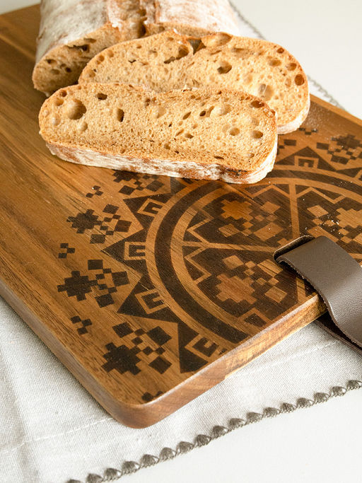 Доска сервировочная 21x33x1,5 коричневый дерево акации - Denastia фото 5