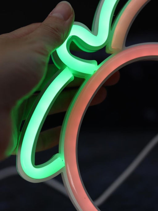 Неоновый LED ночник настольный "Plump peach", свечение mix (24*20,5 см)