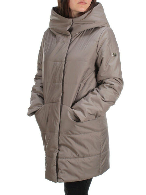 22225 DK.BEIGE Куртка демисезонная женская (100 гр. синтепон) - Фабричный китай фото 3