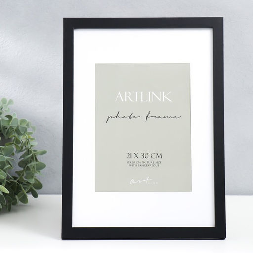 Фоторамка для фото 21×30 см Ellis, МДФ, с паспарту 15×20 см, чёрный