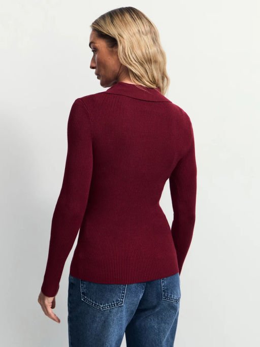 Джемпер из вискозы с отложным воротником / Zarina фото 6