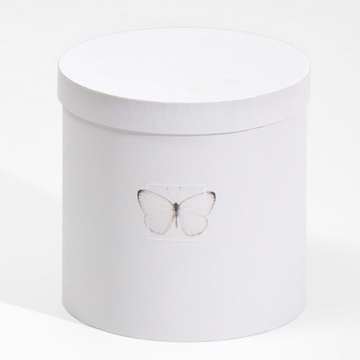 Набор круглых подарочных коробок 5 в 1 Бабочки, 23 23 25 15 15 15 см - Дарите счастье фото 11