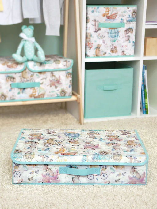 VAL KTR-BOX-LF Короб стеллажный с крышкой и 2-мя перегородками, плоский, 50*32*12 см, ПУТЕШАСТИКИ, шт - Valiant фото 10