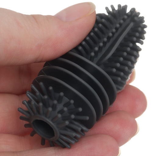 Ёршик для бутылочек и сосок Крошка Я, силиконовый, серый, 26 см