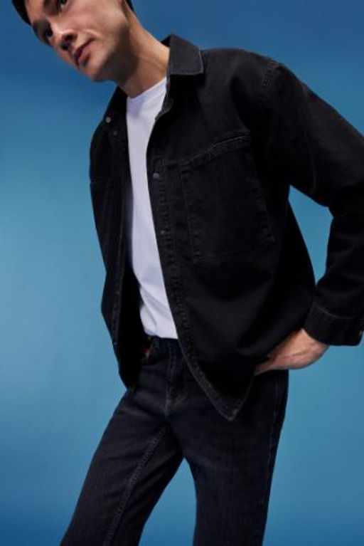 Oversize Genis Kal?p Jean Uzun Kollu Gomlek