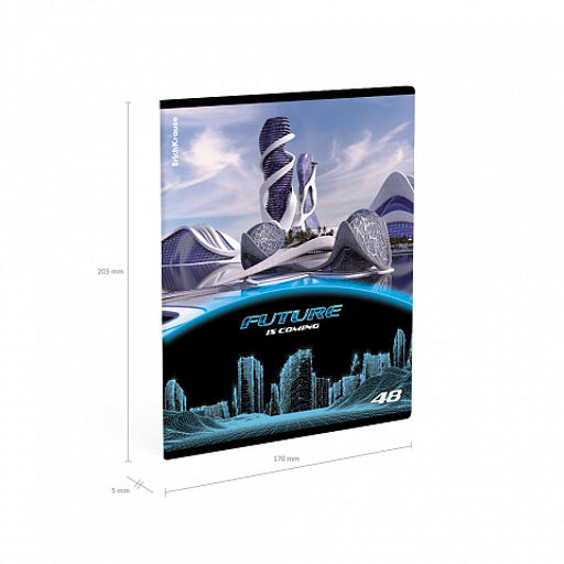 Цена за 5 шт. Тетрадь общая ученическая ErichKrause Future, 48 листов, клетка, глянцевая ламинация_MIX-PACK  фото 10