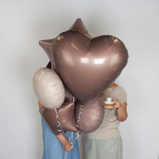 Воздушный шар фольгированный 30" «Сердце», матовый