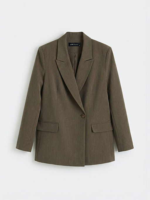Kruvaze Yaka Kad?n Blazer Ceket