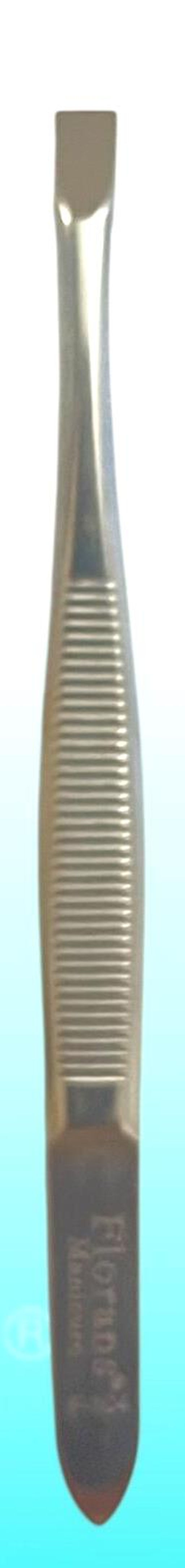 Florans Пинцет для бровей F-104-S прямой, рифленный 9см (блистер)