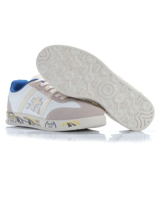 05-6015-2 WHITE/BEIGE Кроссовки женские (искусственные материалы) - No name фото 15