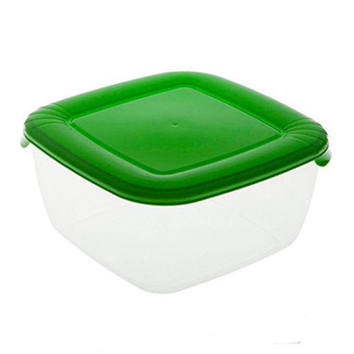 Контейнер для продуктов пластмассовый "Лайт" 2,5л, 20х20х10см, подходит для СВЧ (Россия)