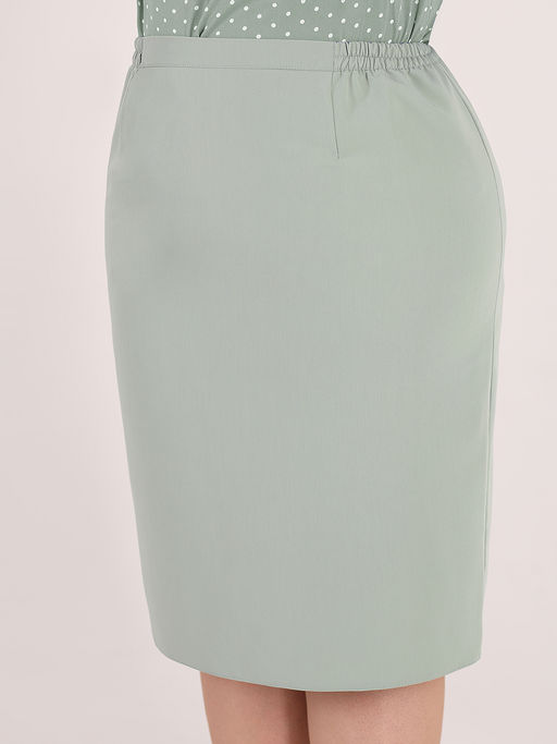 Юбка из хлопка и вискозы летняя больших размеров - Almond фото 3