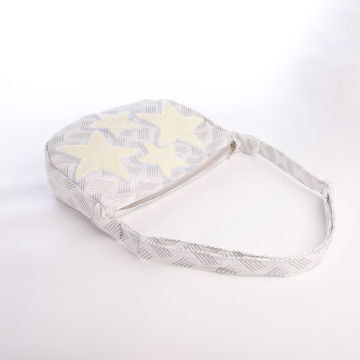 Сумка молодёжная на молнии, 36×8×23 см, серая