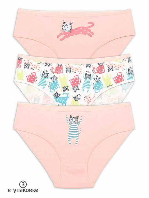 GULB4276(3шт. в упаковке) трусы для девочек