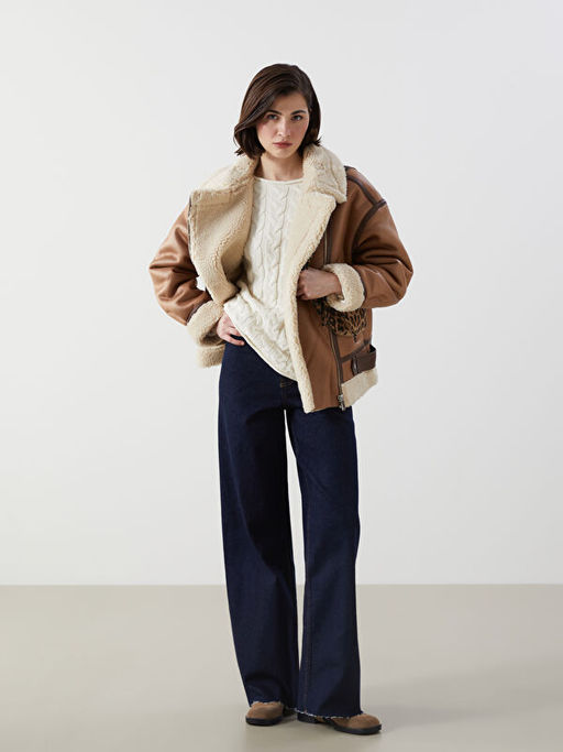 Wideleg Kad?n Jean Pantolon