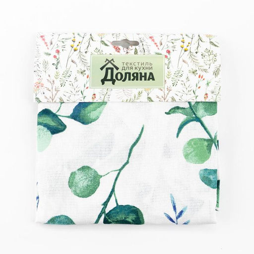 Цена за 2 шт. Фартук «Доляна» Eucalyptus, белый, 60×65 см, 100% хлопок, 164 г/м²