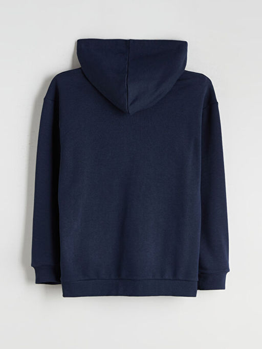 Kap??onlu Real Madrid Bask?l? Erkek ?ocuk Sweatshirt