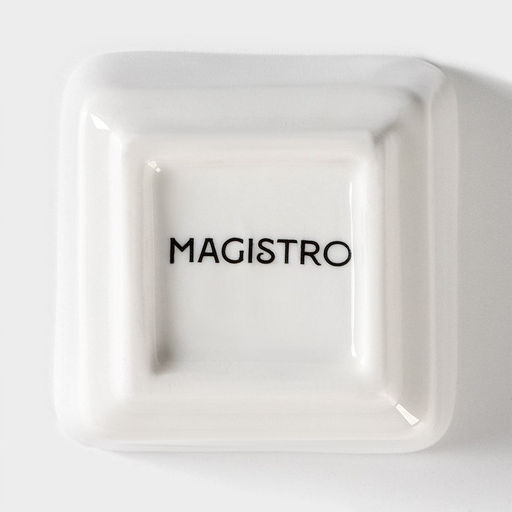 Соусник Magistro «Бланш», 50 мл, 6×6×3.5 см, фарфор, белый