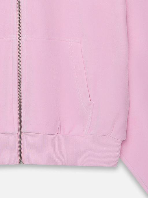 Толстовка женская розовая на молнии - Mark formelle фото 7