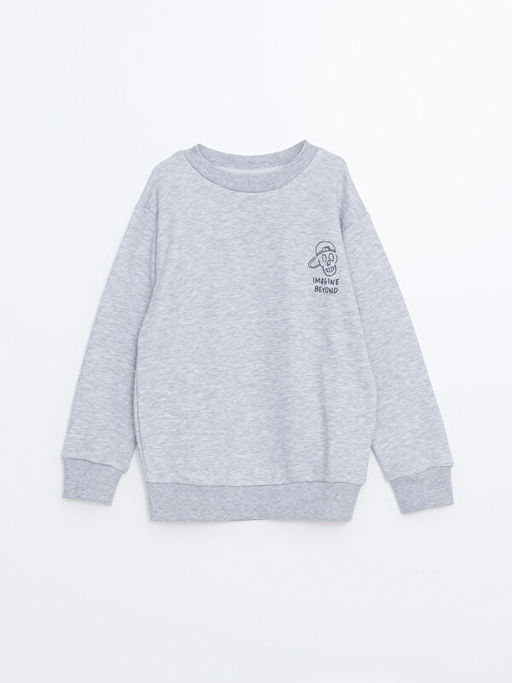 Bisiklet Yaka Erkek ?ocuk Sweatshirt