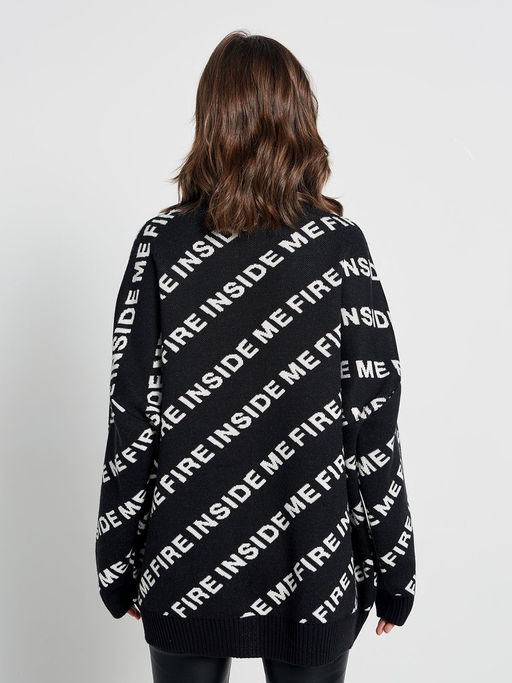 Свитер ZZ-04002 black/white - Eleganzza фото 3