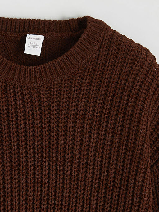 Bisiklet Yaka Triko Erkek ?ocuk Kazak