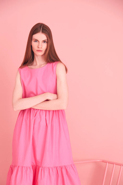 Синее платье-миди - Incity фото 6