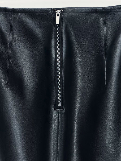 Юбка миди из искусственной кожи / Zarina