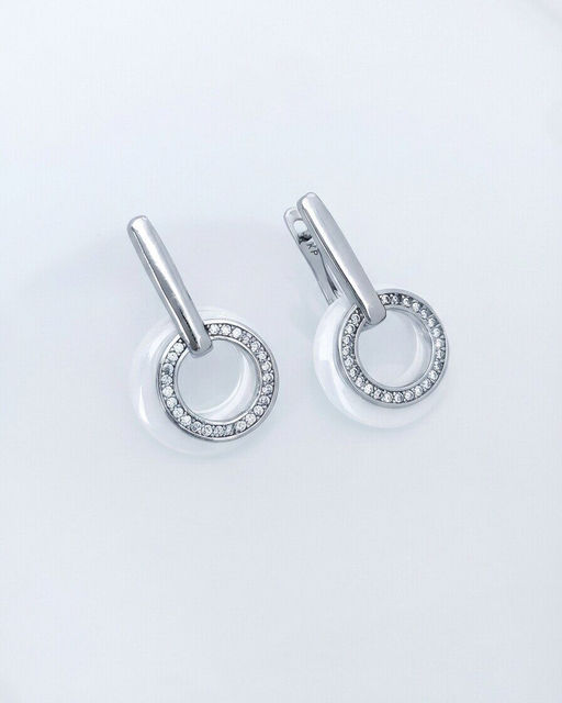 Серьги с керамикой