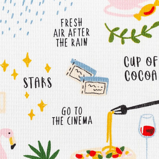 Набор кухонных полотенец Доляна Рецепты счастья, 35х60 см-2шт, 100% хлопок  фото 5