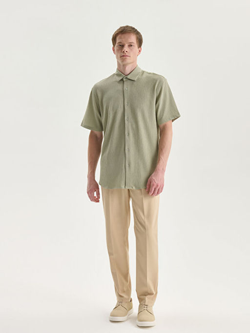 Regular Fit K?sa Kollu Erkek G?mlek