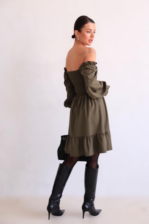 Martichelli Платье хаки фото 4