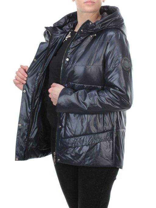 BM-909 DK. BLUE Куртка демисезонная женская COSEEMI (100 гр. синтепон) - Фабричный китай фото 9