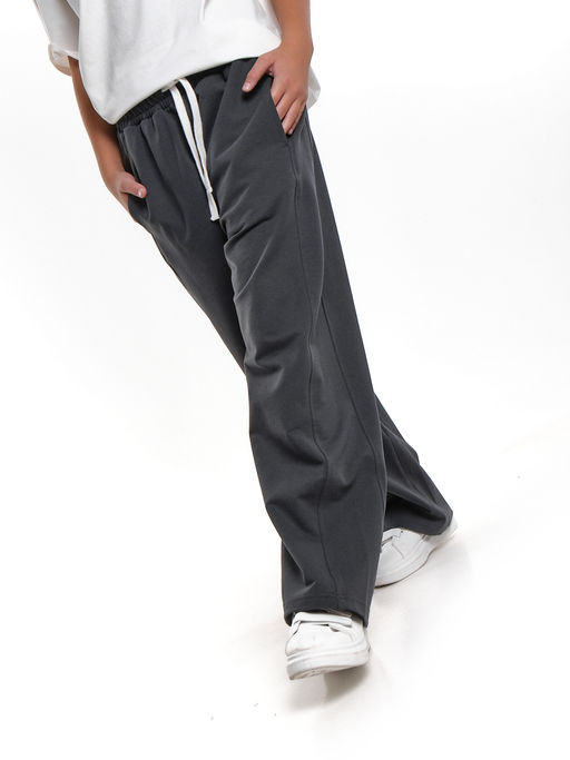 Брюки с лампасом 22-6009 графит - Mini maxi фото 14