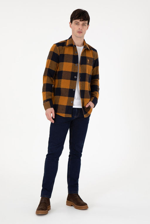 Мужская темно-синяя рубашка с длинным рукавом Неожиданная скидка в корзине - U.s. polo assn фото 4