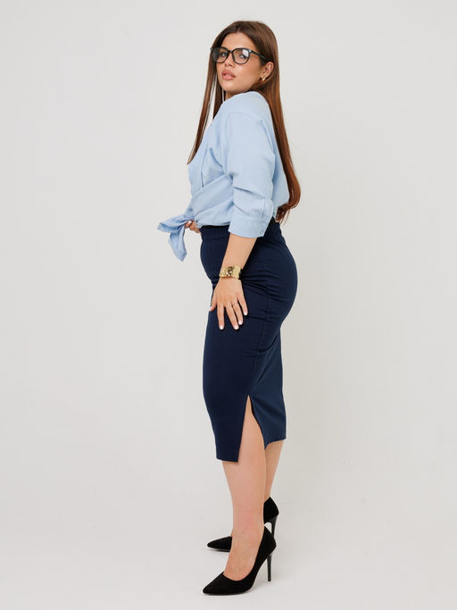 Юбка женская Ю-04 (футер с лайкрой) Экрю - Elenatex фото 36