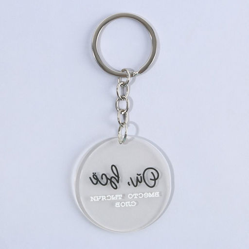 Цена за 2 шт. Брелок для ключей акриловый с приколом «Ой, всё», d=4.5 см