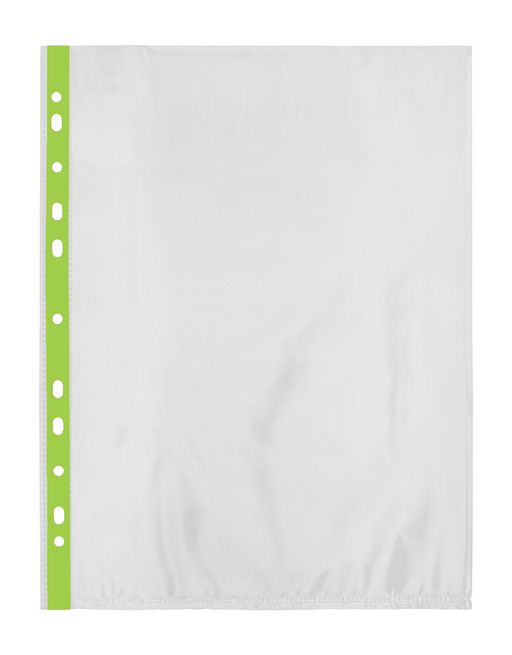 Expert Complete Premier Файл-вкладыш с цв. полоской A4 20 шт. 30 мкм глянцевый лайм EC290902