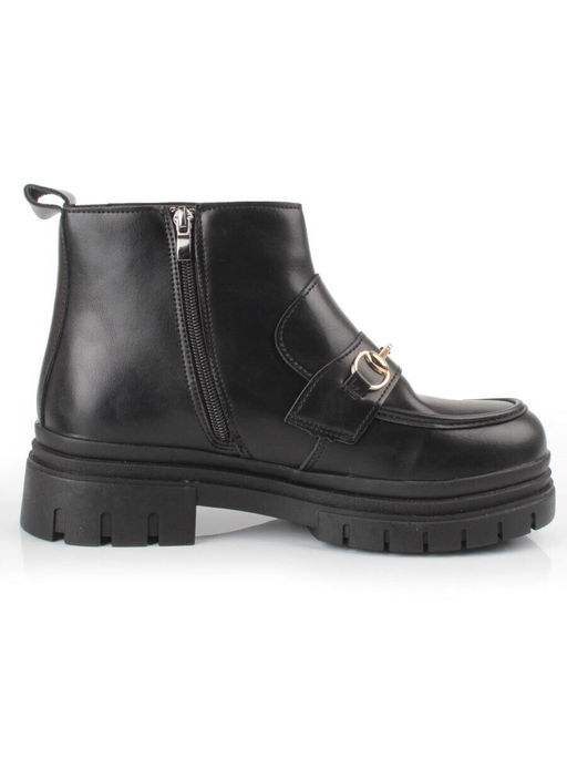 01-FR19-2 BLACK Ботинки демисезонные женские