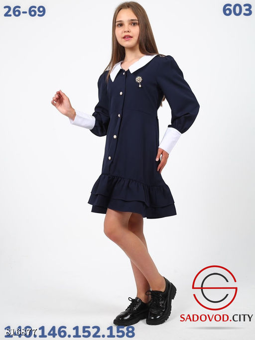 Школьное платье для девочки - Bruno фото 3