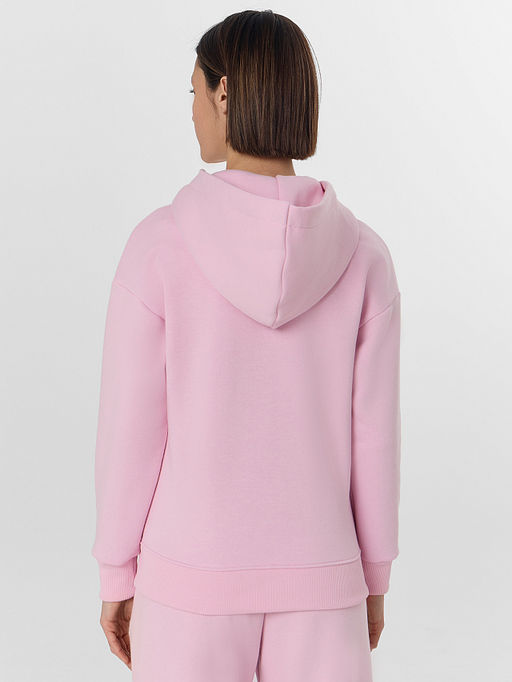 Толстовка женская розовая на молнии