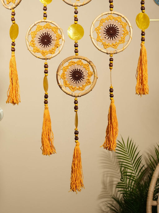 Ловец снов «Солнечный день», 50×2×100 см, текстиль, ротанг