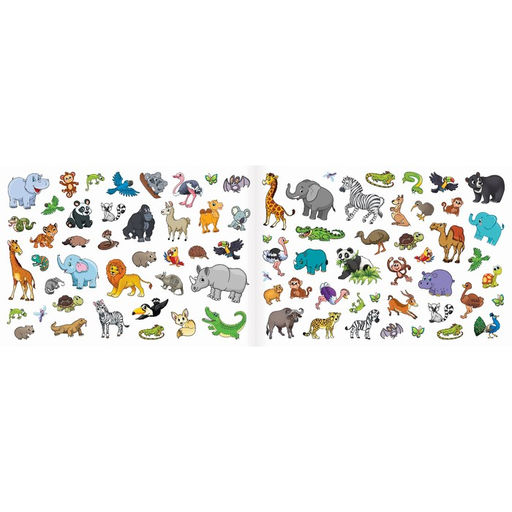 250 наклеек Весёлые зверята, 8 стр. - Буква-ленд фото 3