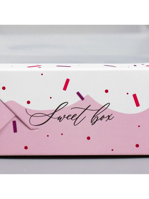 Цена за 5 шт. Коробка кондитерская, упаковка, Sweet box, 27×27×5 см
