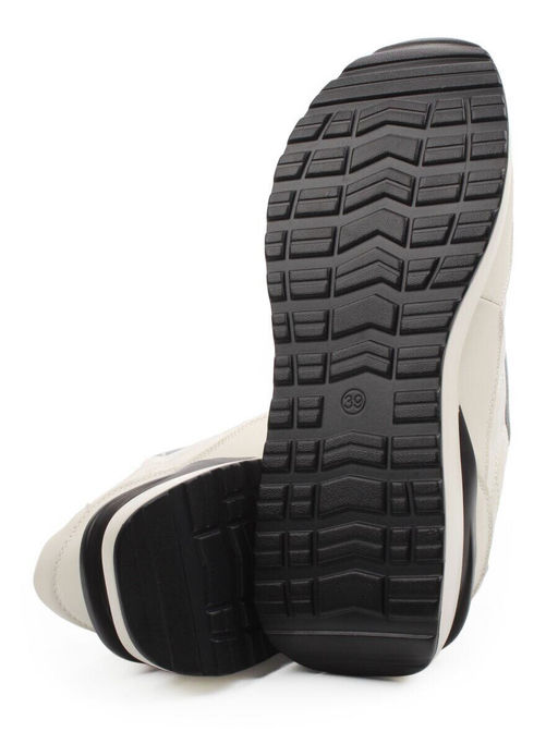 03-YH257-2 LT. BEIGE Кроссовки женские (натуральная кожа, текстиль)