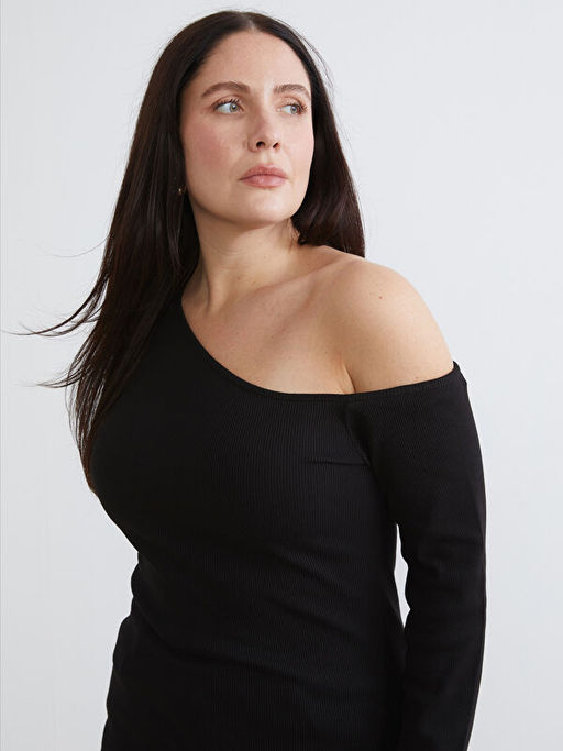 Tek Omuz Fitilli Bluz