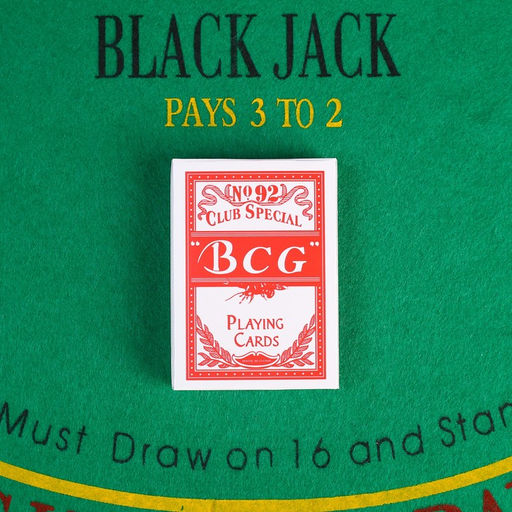 Карты игральные BCG - 92, 54 шт, красная рубашка - Simaland фото 3