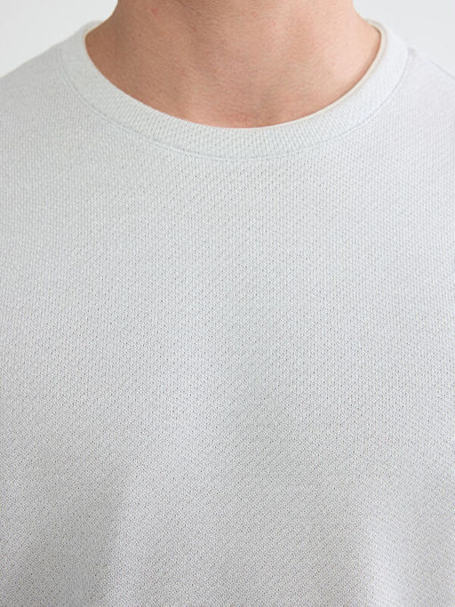 Bisiklet Yaka Erkek Sweatshirt